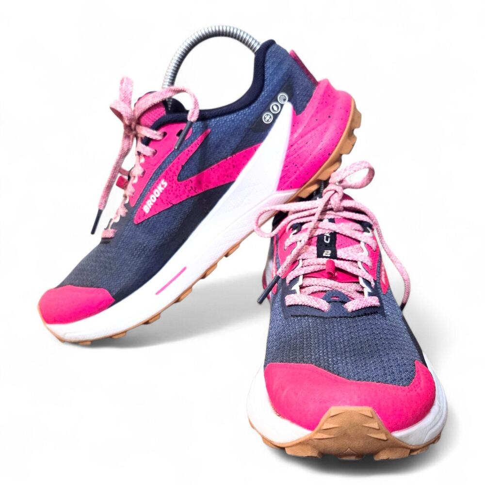 Brooks Catamount 2 Women's Size 8 Trail Running Shoes Blue/Pink 1203881B425 - Picture 3 of 11